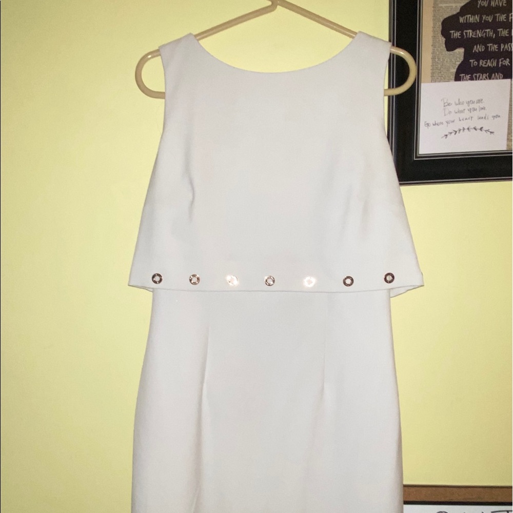 White Calvin Klein Popover Dress